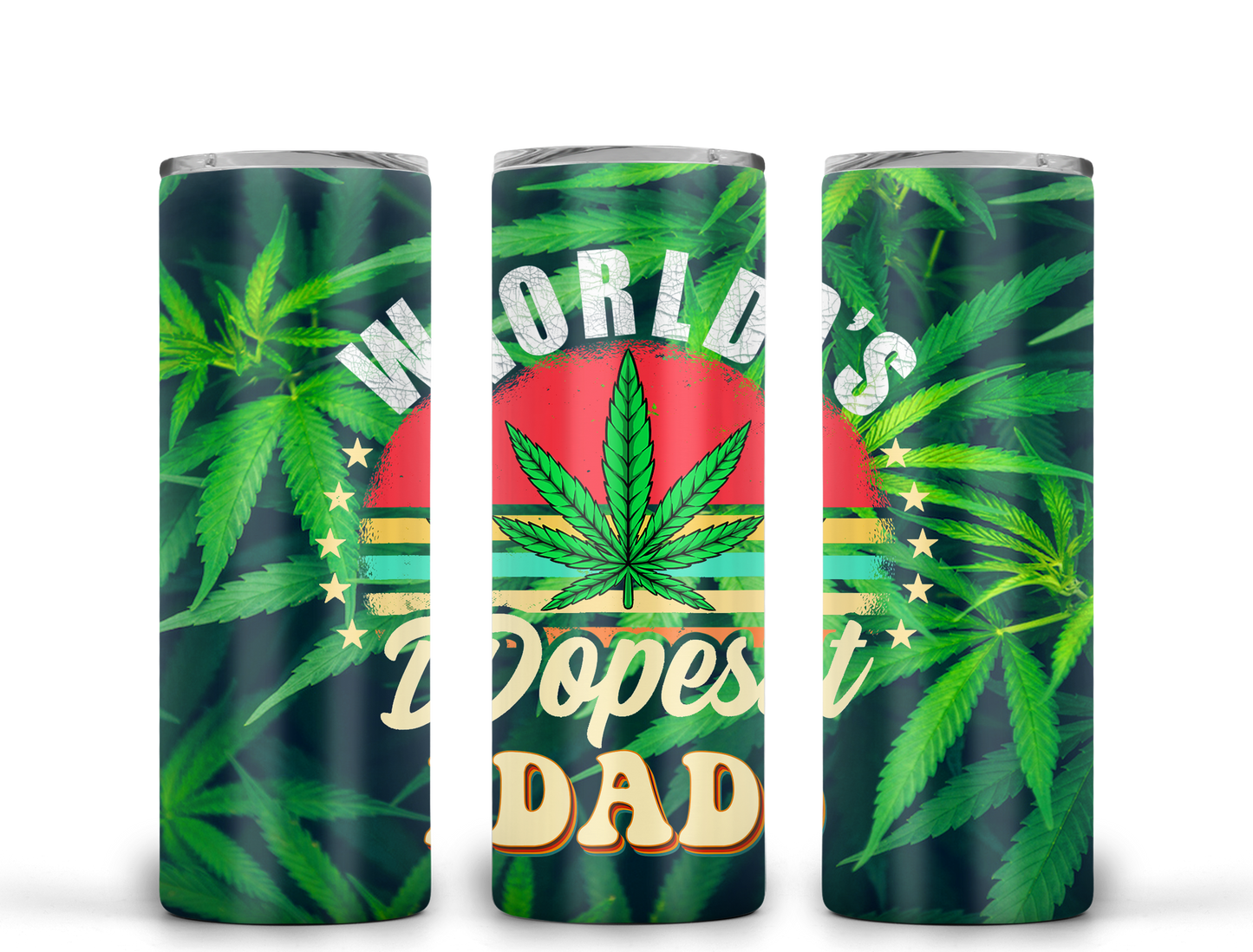 Customizable Dopest Dad, Dad Life HOT AND COLD TUMBLER