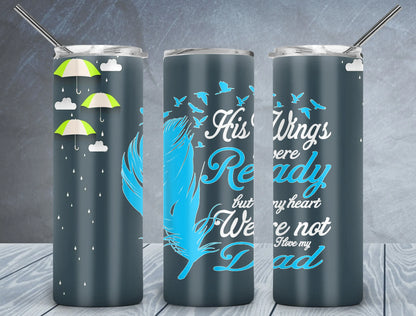 CUSTOMIZABLE DAD LIFE GOLF, TENNIS HOT AND COLD TUMBLER - Crazy Kat Design Co