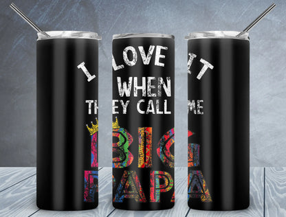 CUSTOMIZABLE DAD LIFE GOLF, TENNIS HOT AND COLD TUMBLER - Crazy Kat Design Co