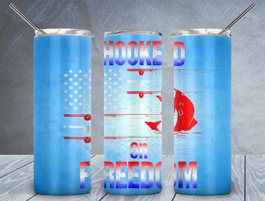CUSTOMIZABLE Fishing American style HOT AND COLD TUMBLER