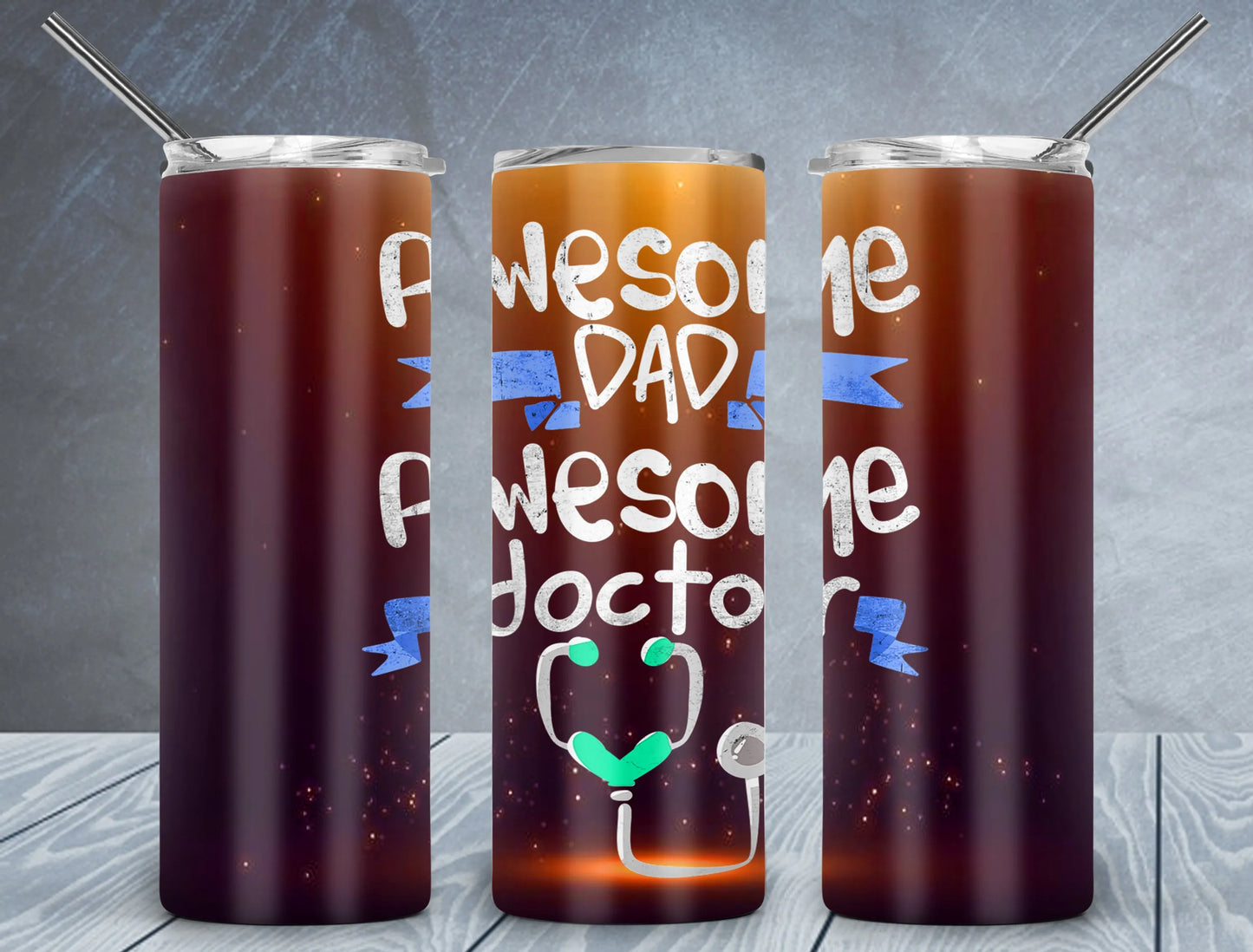 CUSTOMIZABLE DAD LIFE GOLF, TENNIS HOT AND COLD TUMBLER - Crazy Kat Design Co