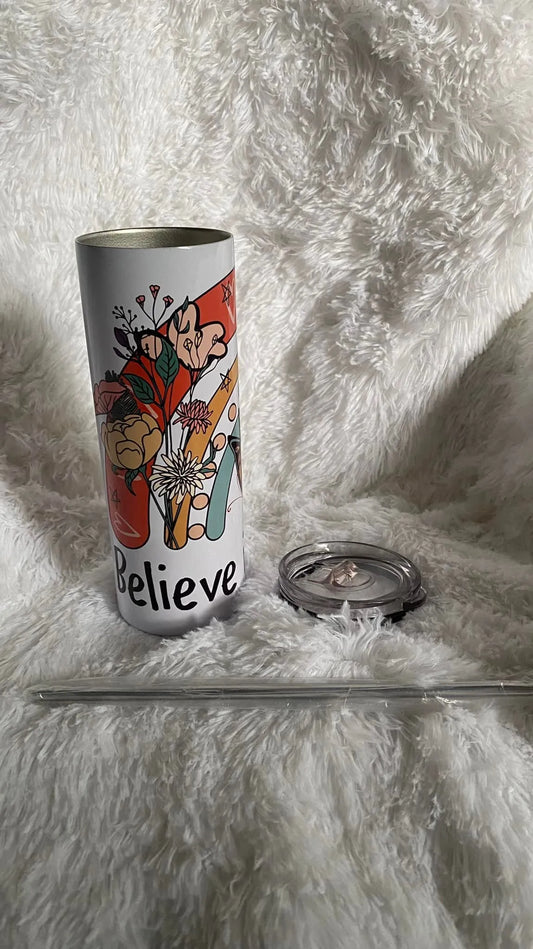 CUSTOMIZABLE RAINBOW HOT AND COLD TUMBLER - Crazy Kat Design Co