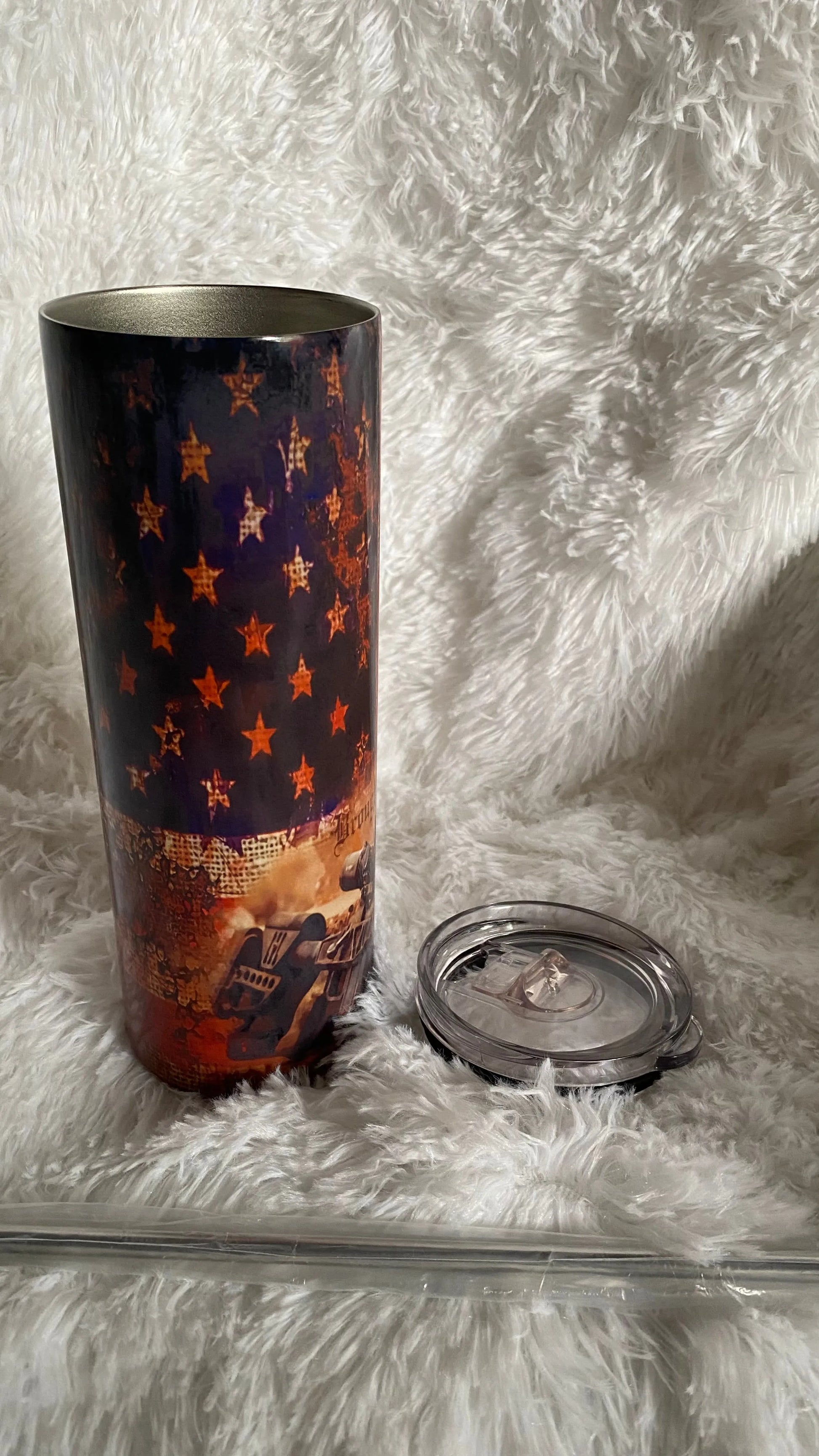 CUSTOMIZABLE TUMBLER 2nd Amendment American flag - Crazy Kat Design Co