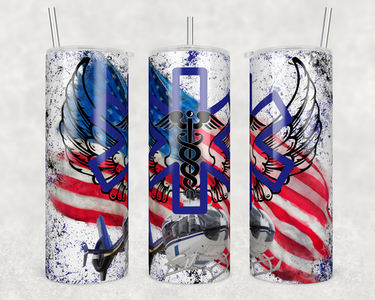 CUSTOMIZABLE FLIGHT MEDIC HOT AND COLD TUMBLER - Crazy Kat Design Co