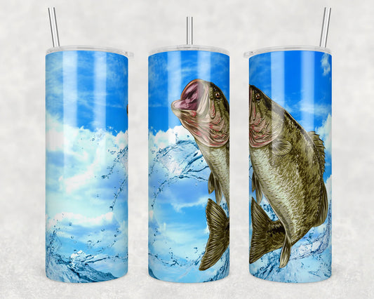 CUSTOMIZABLE FISHING HOT AND COLD TUMBLER - Crazy Kat Design Co