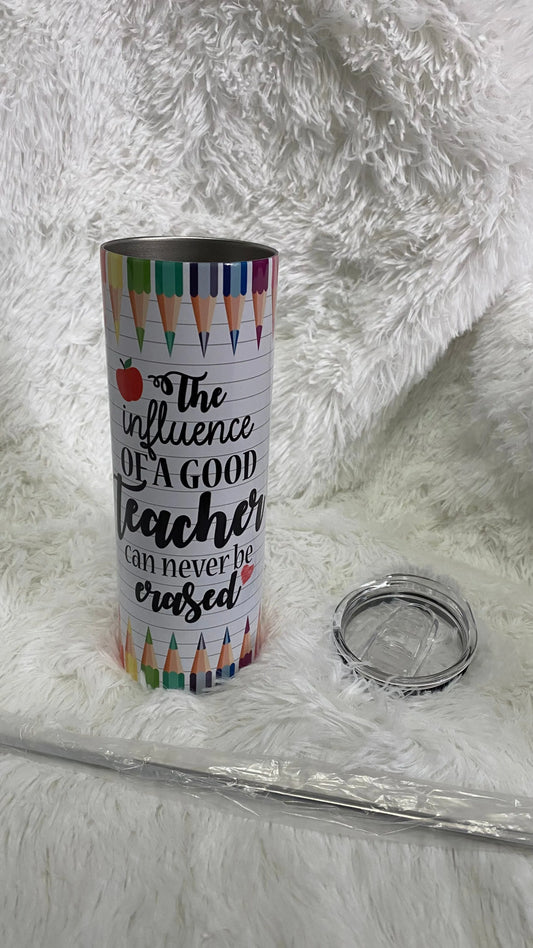 CUSTOMIZABLE IT TAKES A LOT OF SPARKLE TO BE A TEACHER HOT AND COLD TUMBLER - Crazy Kat Design Co