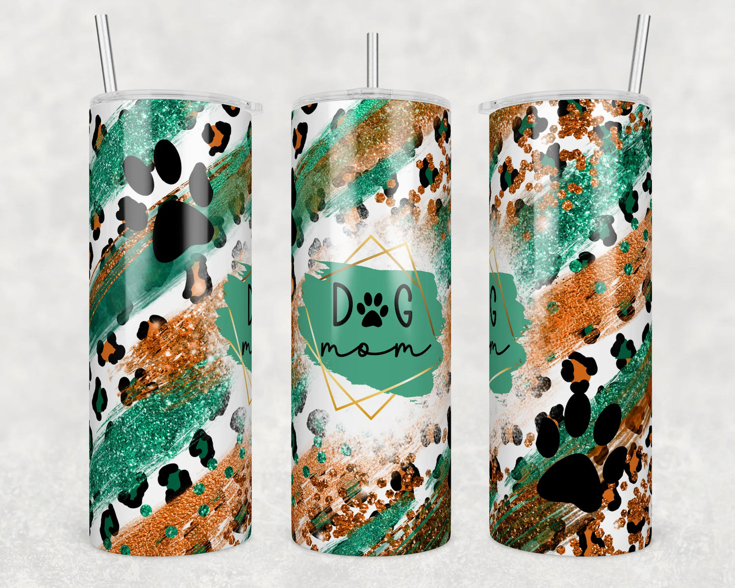 CUSTOMIZABLE DOG MOM DRINKING HOT AND COLD TUMBLER - Crazy Kat Design Co