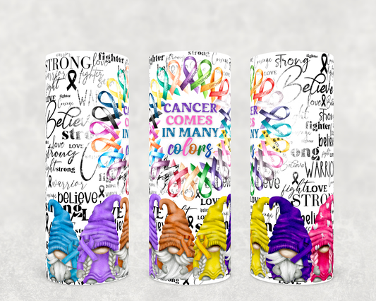 CUSTOMIZABLE CANCER COMES IN MANY COLORS HOT AND COLD TUMBLERS