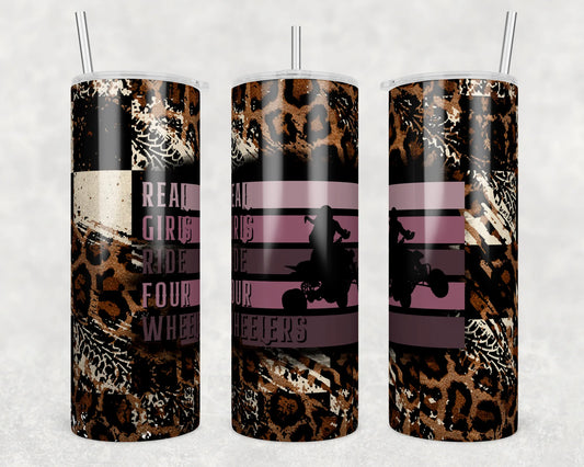 CUSTOMIZABLE REAL GIRLS RIDE 4 WHEELERS TUMBLER - Crazy Kat Design Co