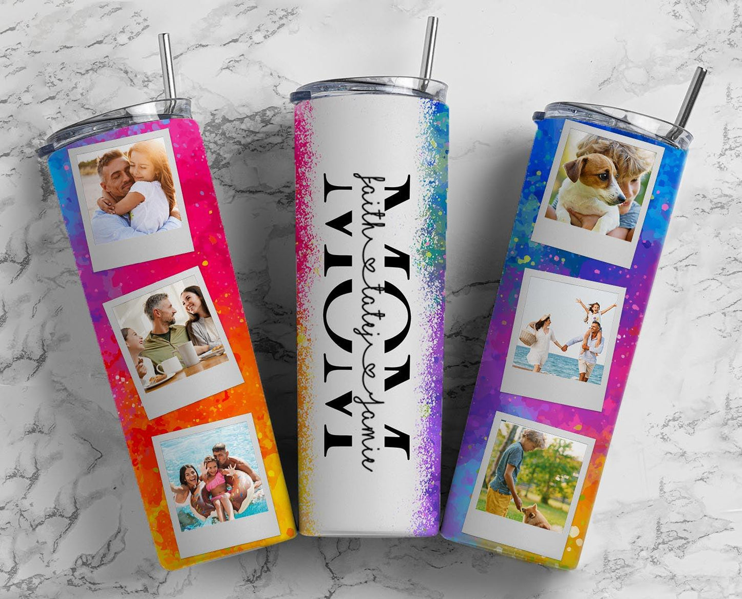 CUSTOMIZABLE MOM HOT AND COLD TUMBLER