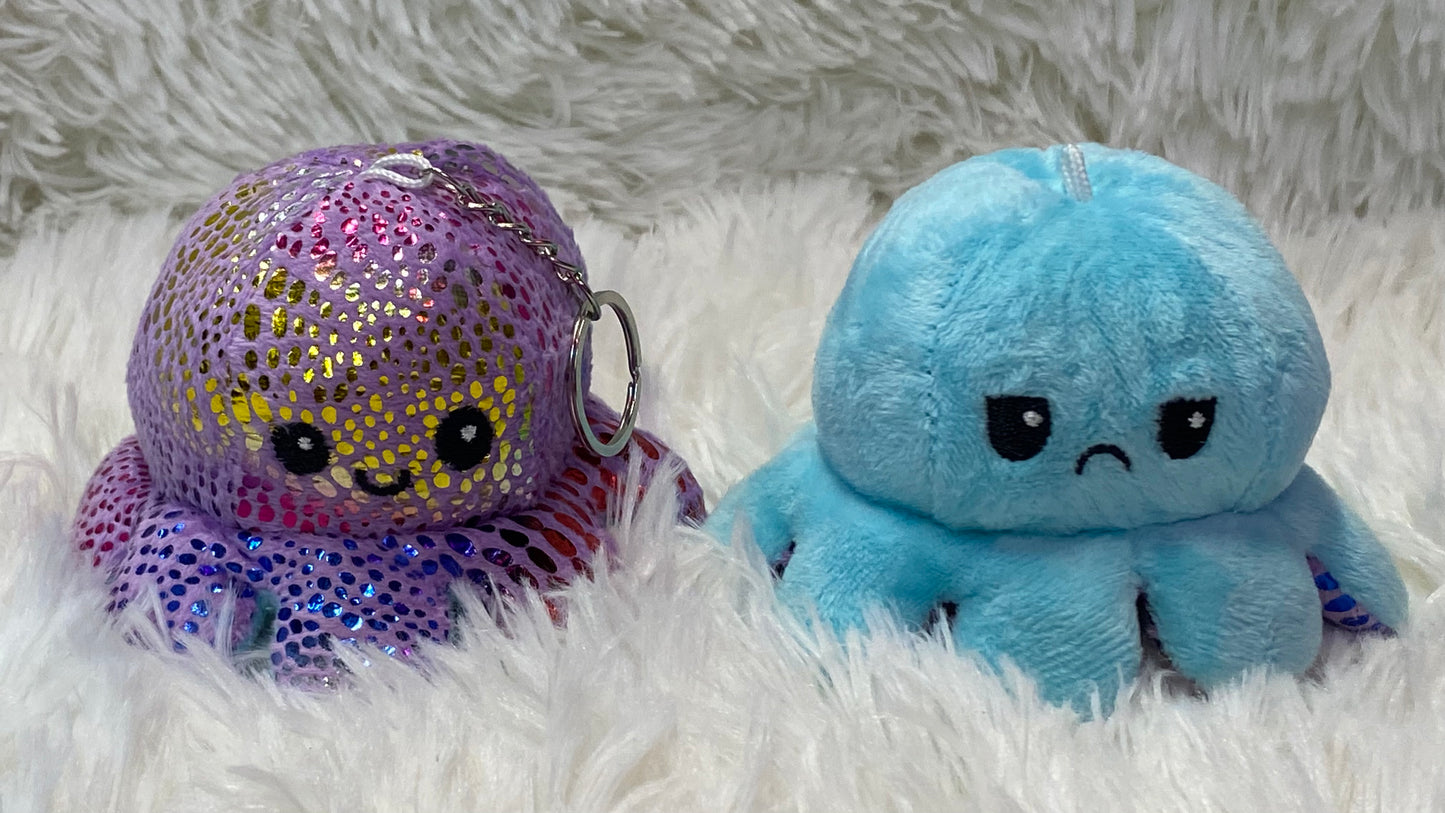 Reversible Octopus keychain - Crazy Kat Design Co