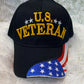 US VETERAN HAT WITH FLAG