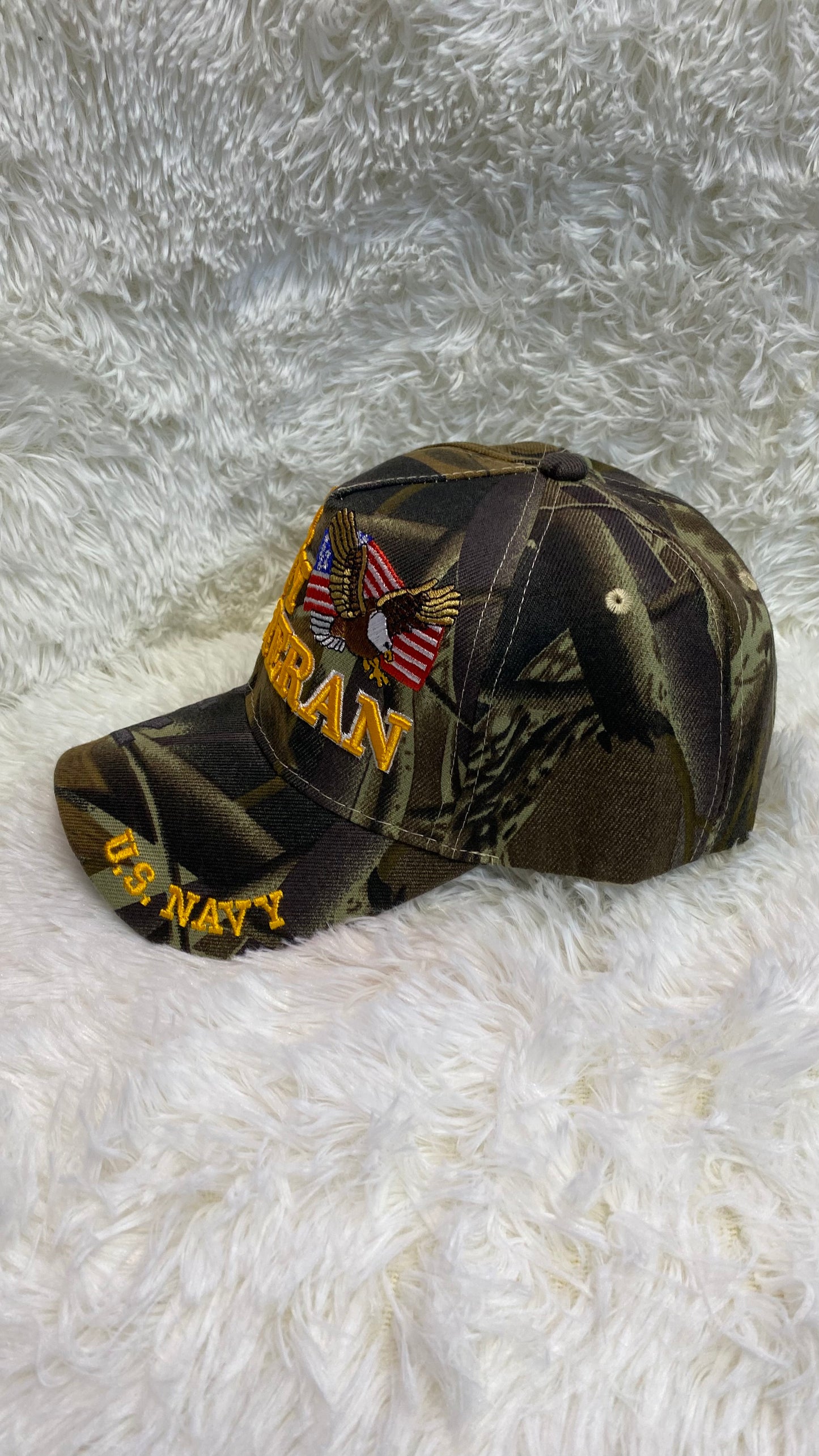 U.S. Navy Veteran Camo Hat - Crazy Kat Design Co