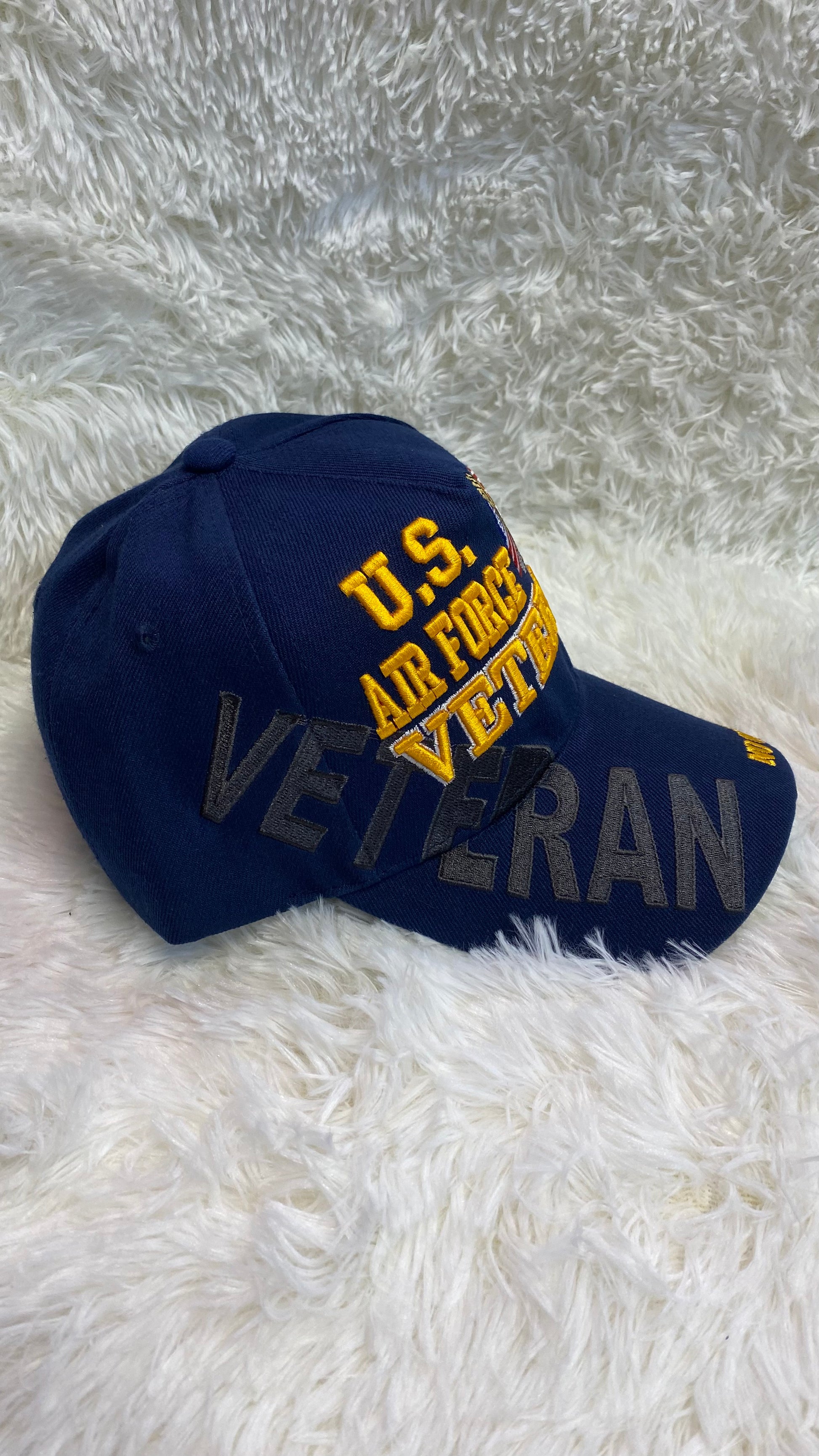 US Air Force Veteran Blue hat - Crazy Kat Design Co