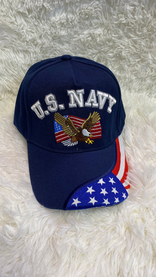 Blue US Navy Hat - Crazy Kat Design Co