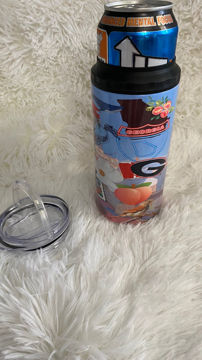 CUSTOMIZABLE REPRESENT STATE OF GEORGIA TUMBLER - Crazy Kat Design Co