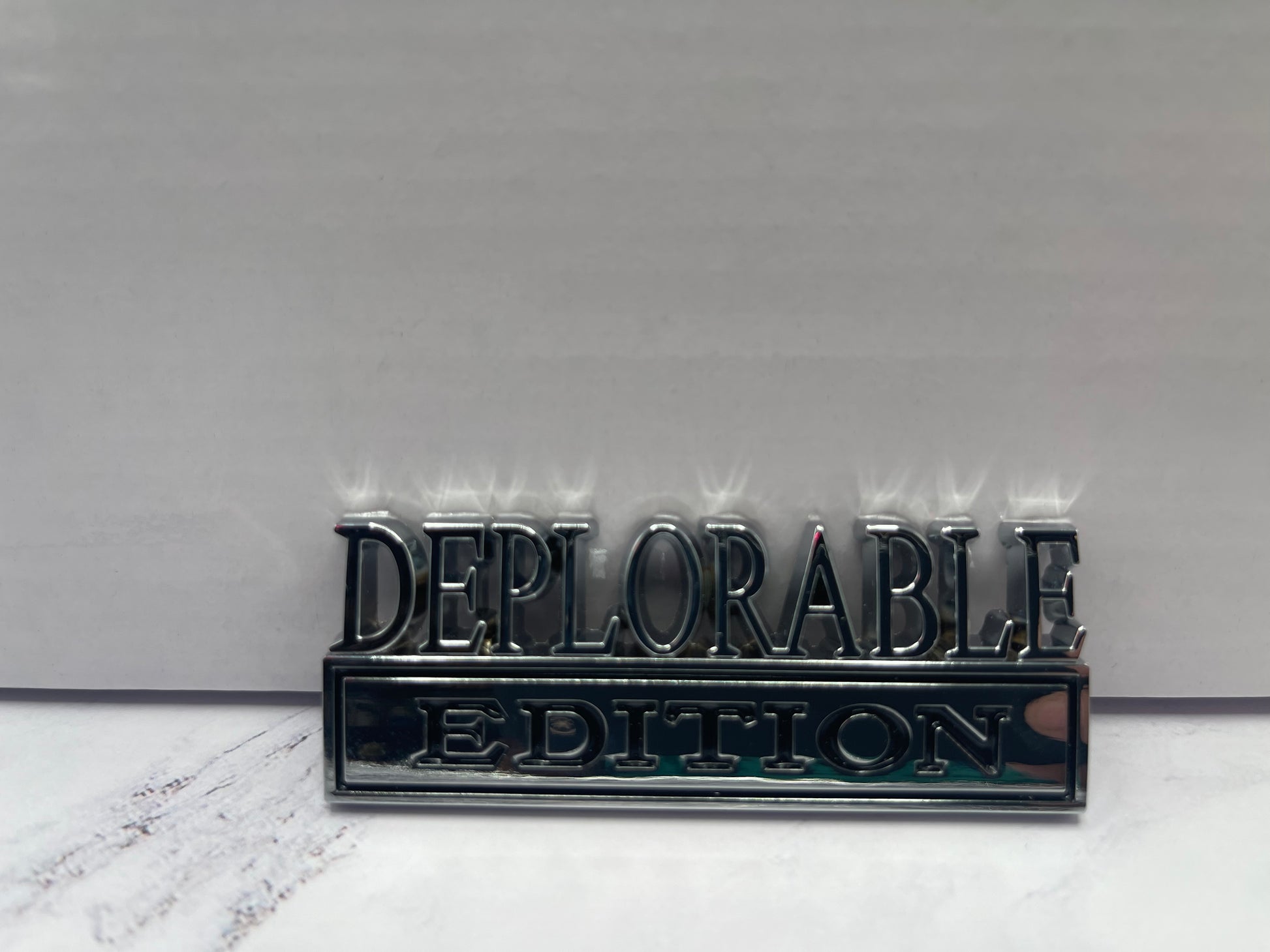 DEPLORABLE EDITION METAL EMBLEM - Crazy Kat Design Co