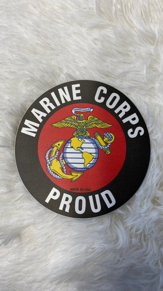 MARINE CORPS DYE CUT BUMPER/ CAR MAGNET - Crazy Kat Design Co