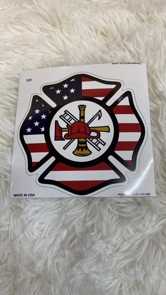 FIREFIGHTER DYE CUT BUMPER/ WINDOW STICKER - Crazy Kat Design Co