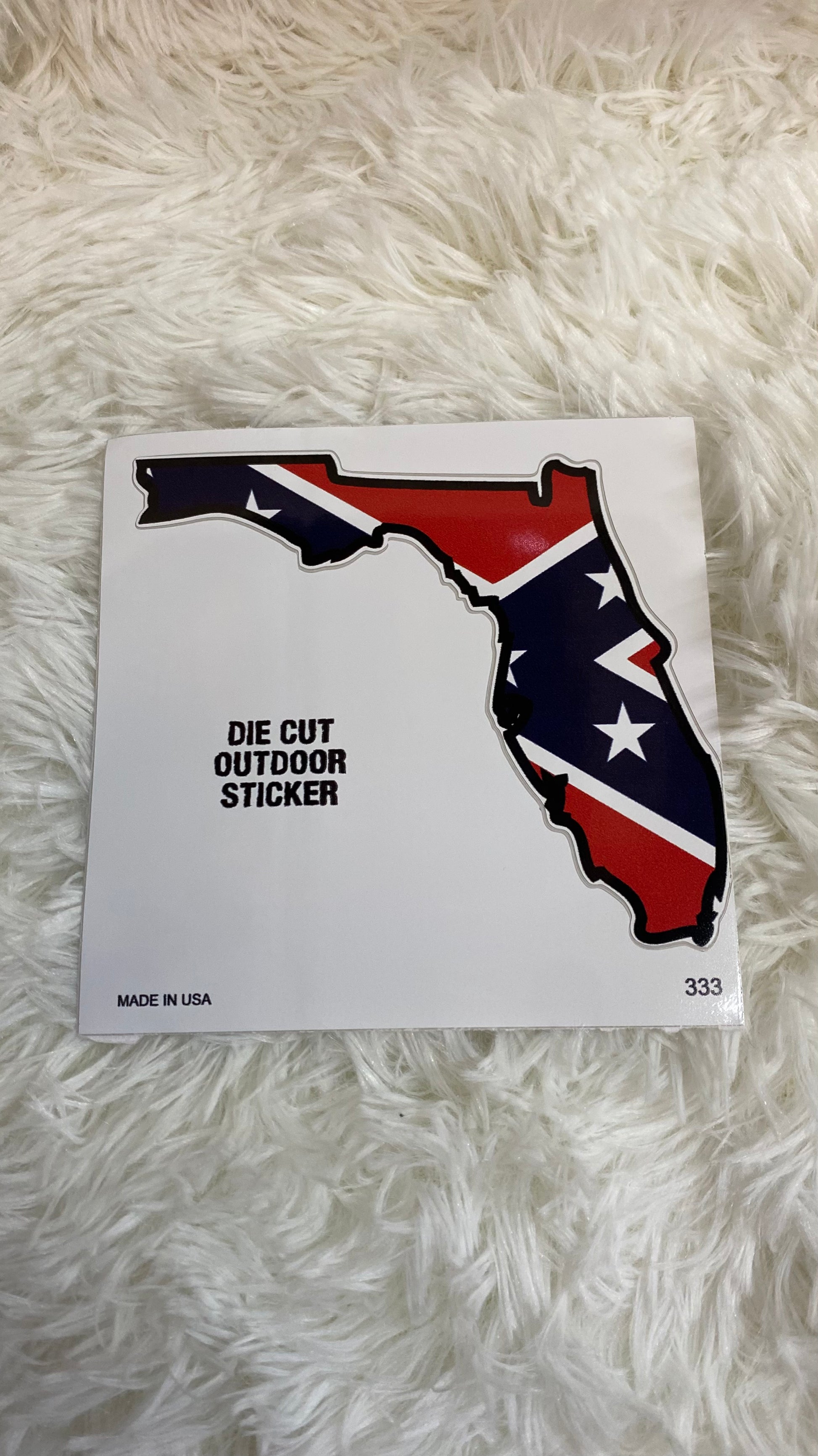 REBEL FLORIDA DYE CUT BUMPER/ WINDOW STICKER - Crazy Kat Design Co