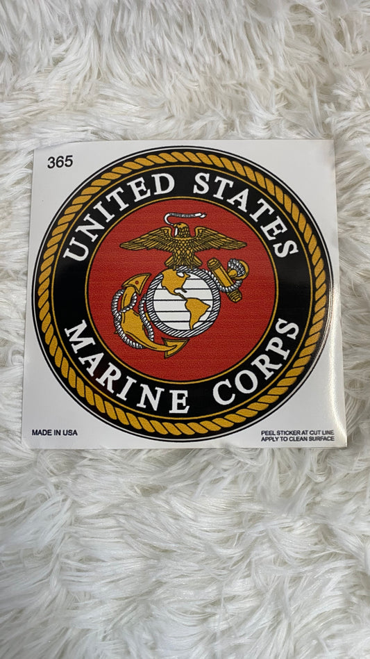 MARINE CORPS DYE CUT BUMPER/ WINDOW STICKER - Crazy Kat Design Co