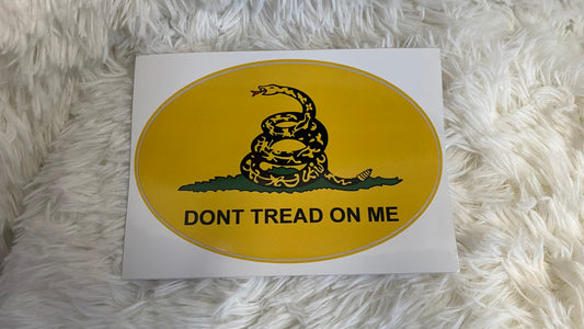 DON'T TREAD ON ME DYE CUT BUMPER/ WINDOW STICKER - Crazy Kat Design Co