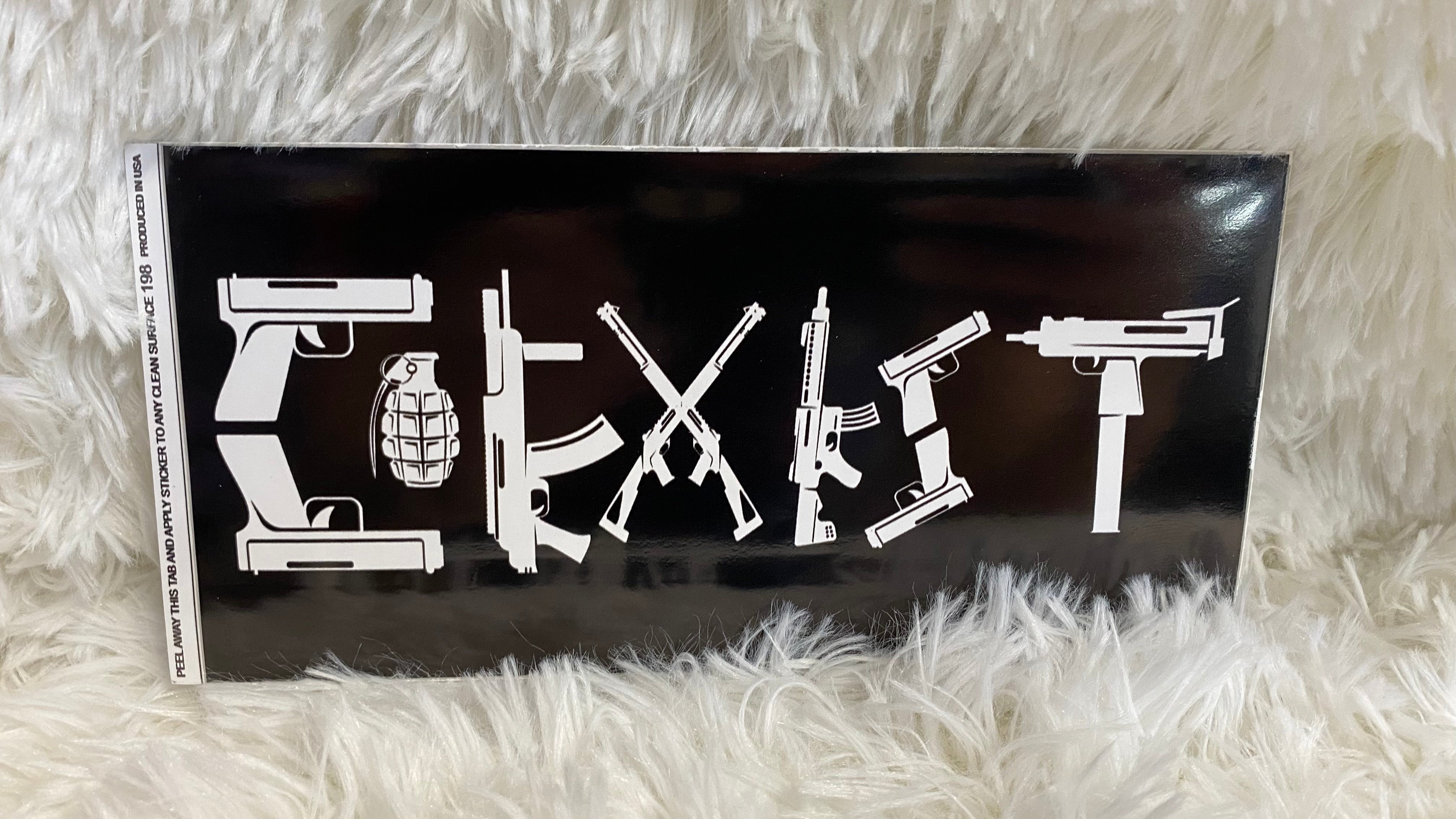 COEXIST GUN DYE CUT BUMPER/ WINDOW STICKER – Crazy Kat Design Co