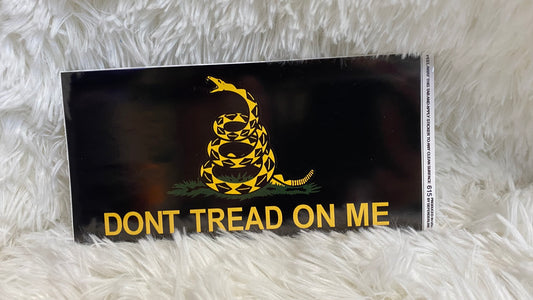 DON'T TREAD ON ME DYE CUT BUMPER/ WINDOW STICKER - Crazy Kat Design Co