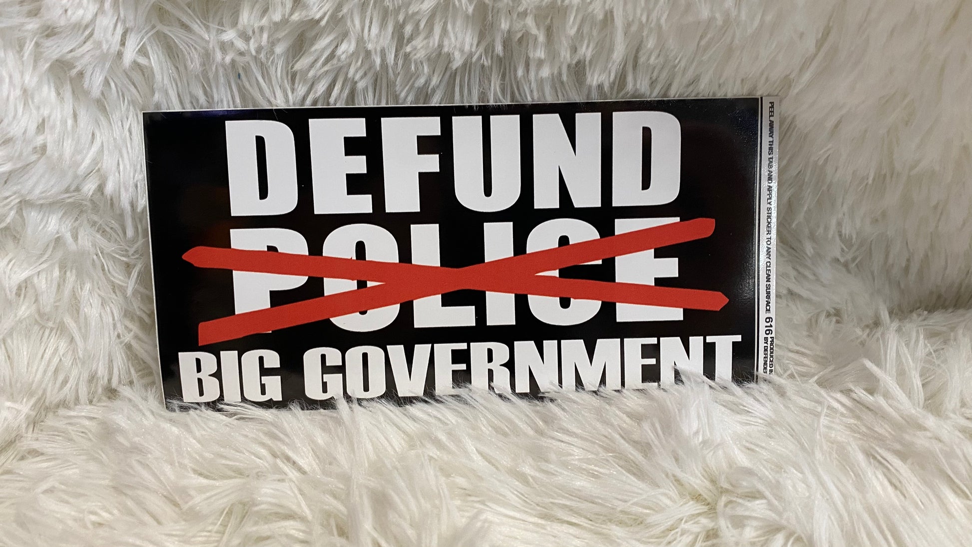 DEFUND BIG GOVERNMENT DYE CUT BUMPER/ WINDOW STICKER - Crazy Kat Design Co