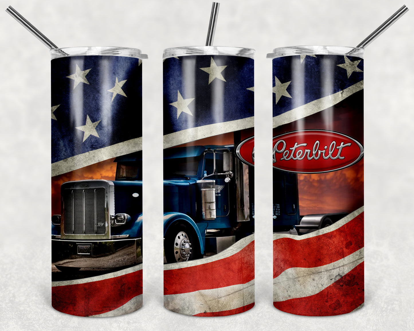 CUSTOMIZABLE TRUCKER American style HOT AND COLD TUMBLER