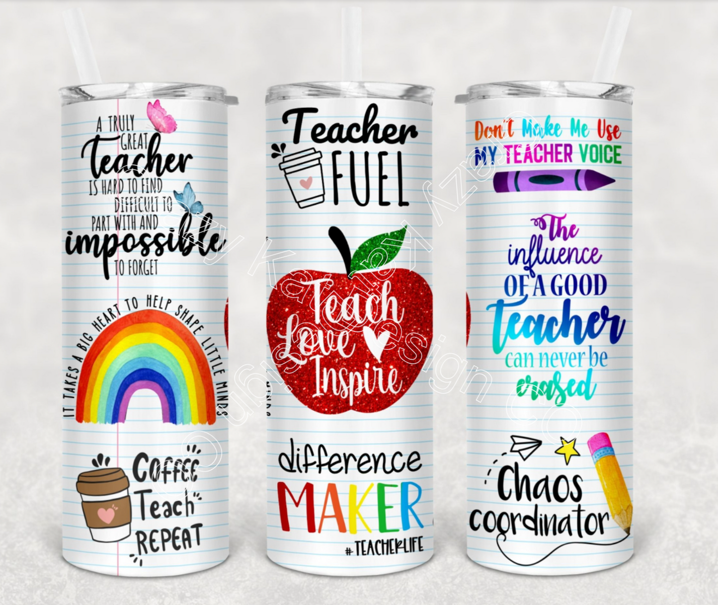 CUSTOMIZABLE TEACHER HOT OR COLD TUMBLERS