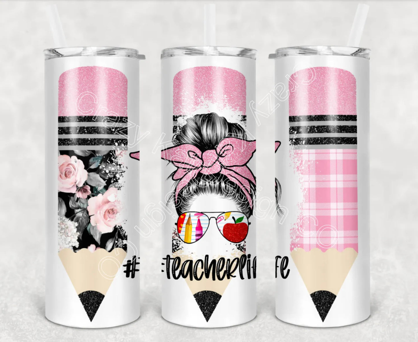 CUSTOMIZABLE TEACHER HOT OR COLD TUMBLERS - Crazy Kat Design Co