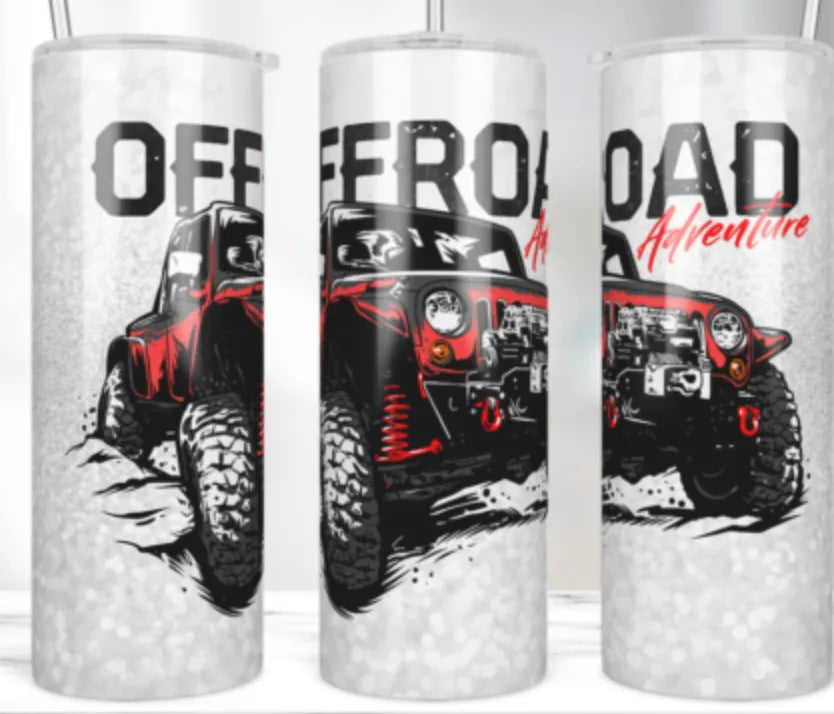 Customizable OFF ROAD ADVENTURE TUMBLER - Crazy Kat Design Co