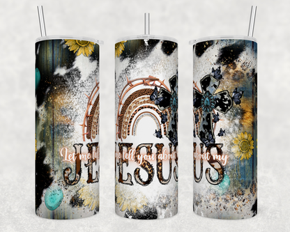 CUSTOMIZABLE LET ME TELL YOU ABOUT MY JESUS HOT AND COLD TUMBLERS - Crazy Kat Design Co