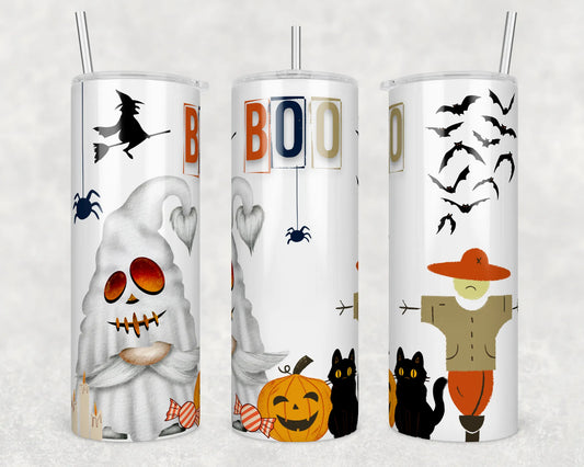 CUSTOMIZABLE BOO HALLOWEEN HOT AND COLD TUMBLERS - Crazy Kat Design Co