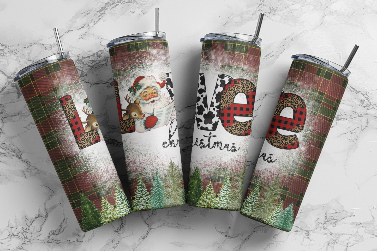 CUSTOMIZABLE LOVE CHRISTMAS HOT AND COLD TUMBLERS - Crazy Kat Design Co