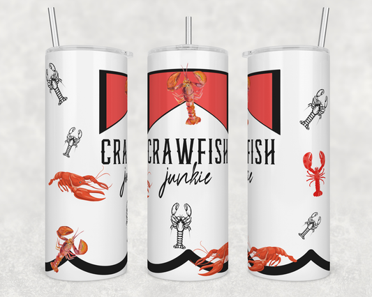 CUSTOMIZABLE CRAWFISH JUNKIE HOT AND COLD TUMBLERS
