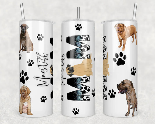 CUSTOMIZABLE MASTIFF MOM HOT AND COLD TUMBLER - Crazy Kat Design Co