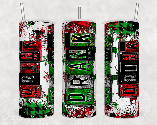 CUSTOMIZABLE DRINK DRANK DRUNK HOT AND COLD TUMBLERS - Crazy Kat Design Co