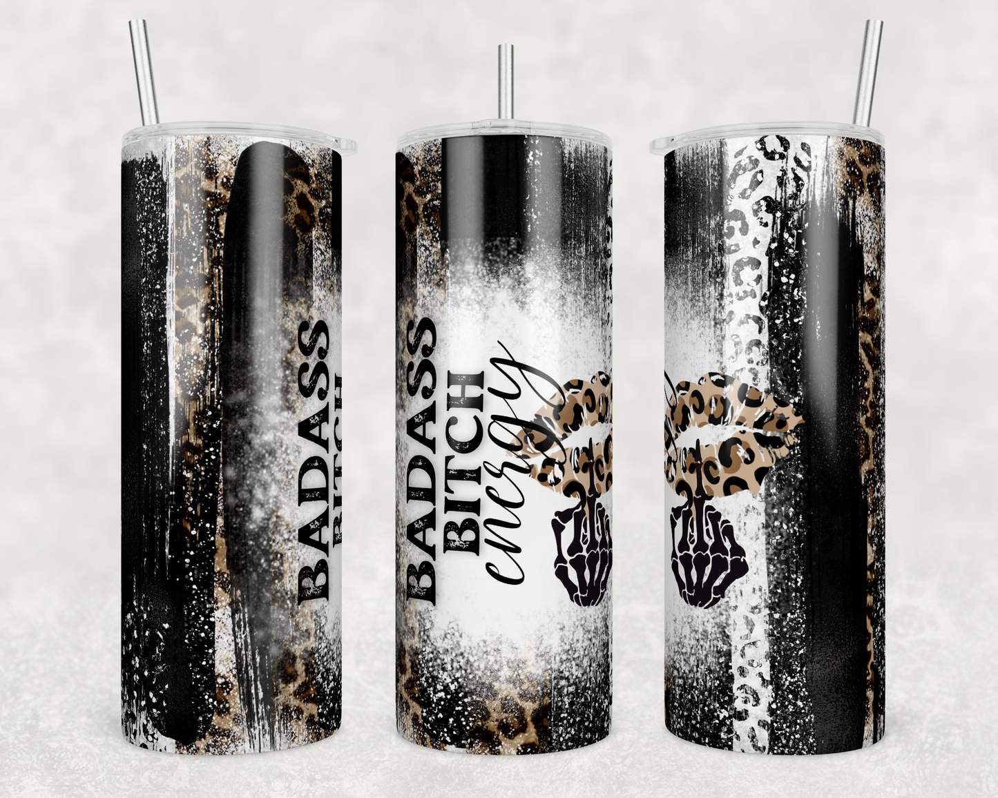 CUSTOMIZABLE BAD B*TCH ENERGY HOT AND COLD TUMBLER