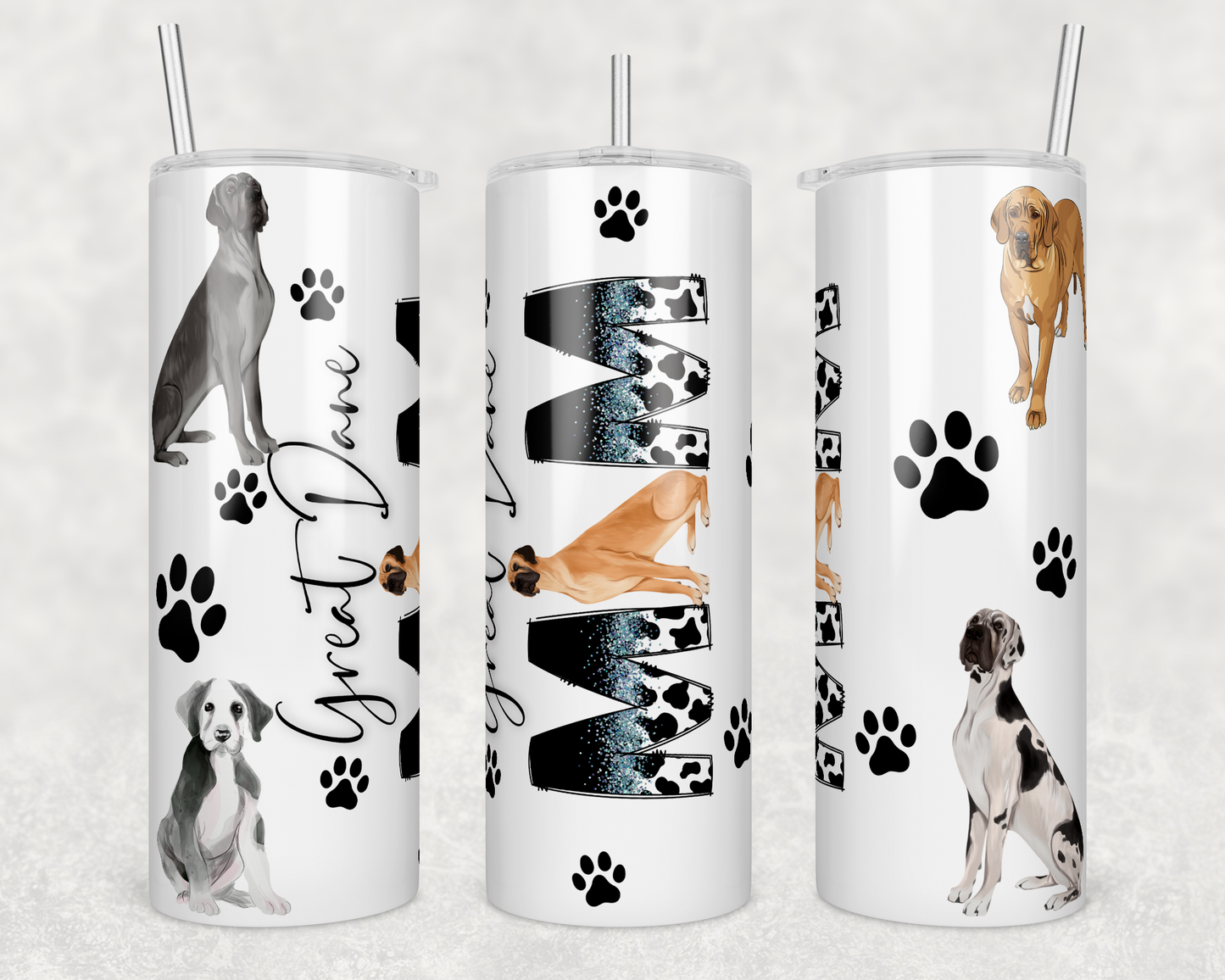 CUSTOMIZABLE GREAT DANE MOM HOT AND COLD TUMBLER
