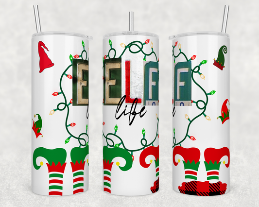 CUSTOMIZABLE ELF LIFE HOT AND COLD TUMBLER - Crazy Kat Design Co