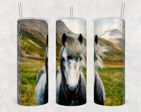 CUSTOMIZABLE HORSE HOT AND COLD TUMBLER - Crazy Kat Design Co