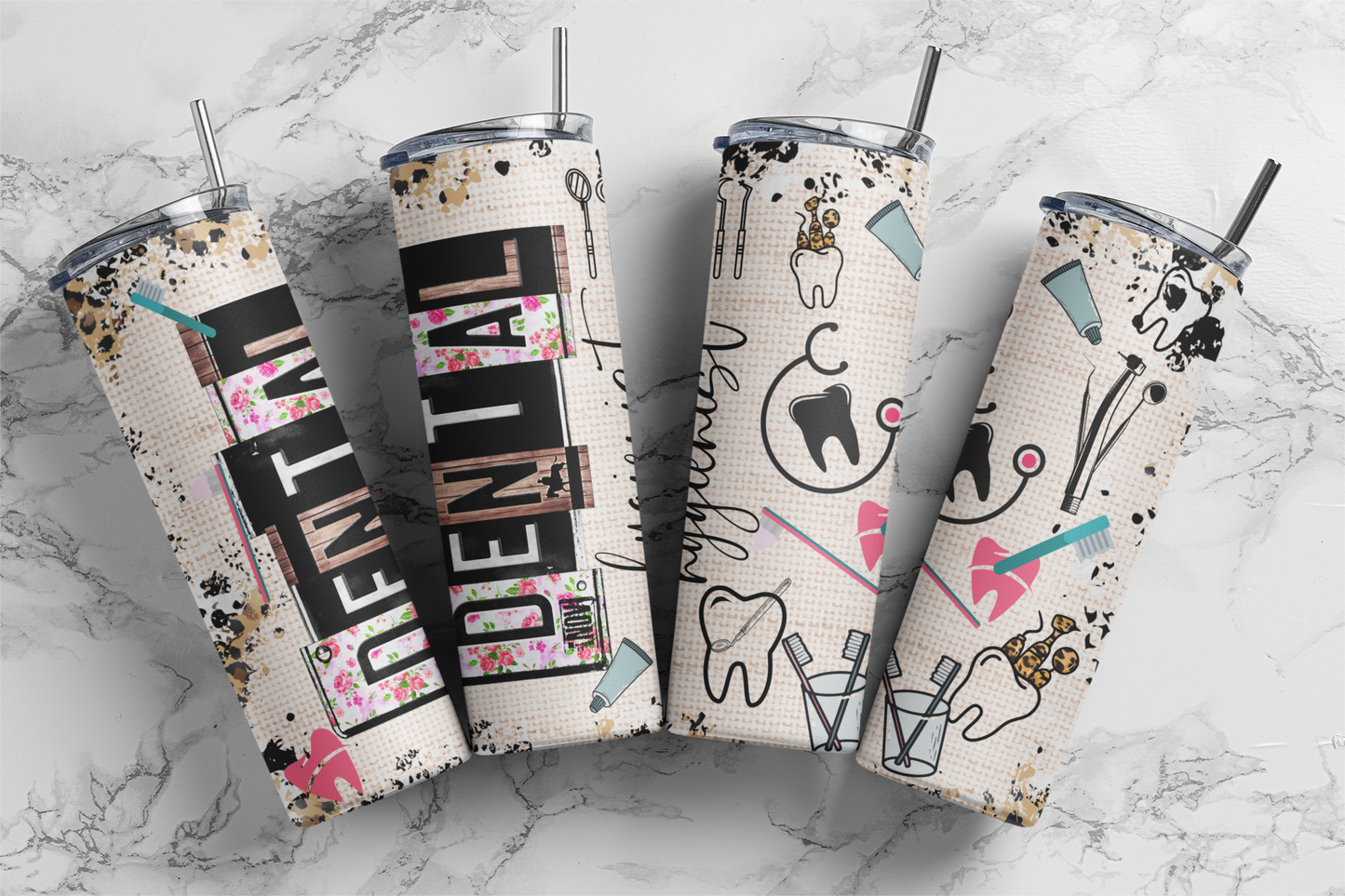 CUSTOMIZABLE DENTAL HYGIENIST HOT AND COLD TUMBLERS