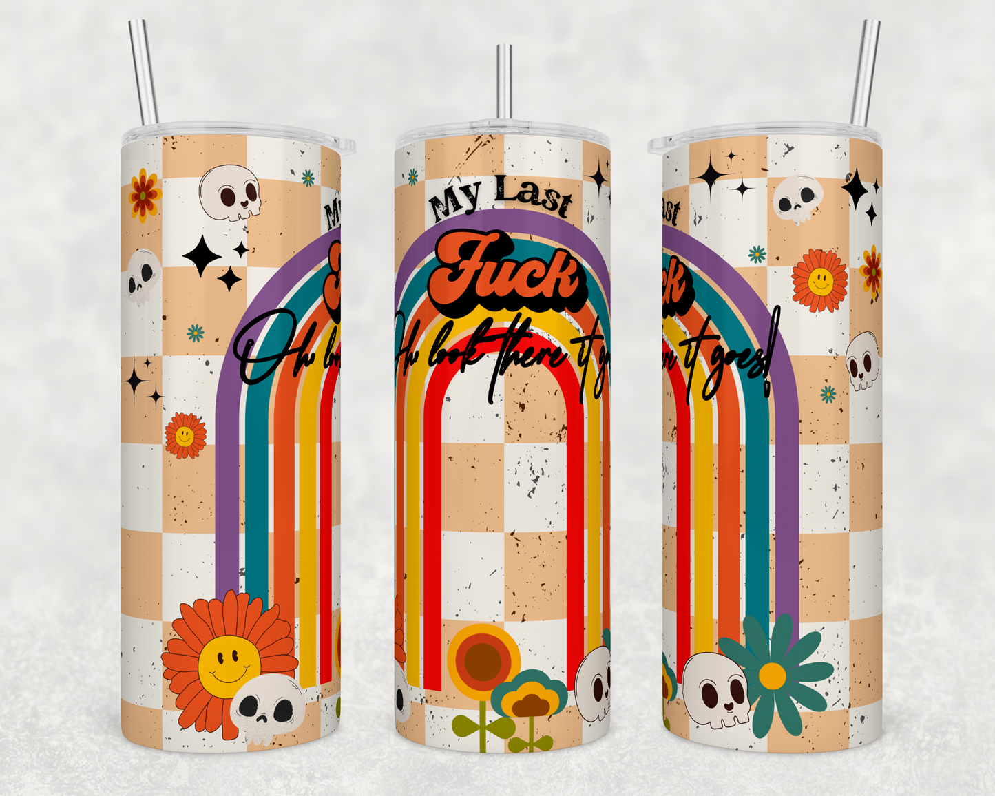 CUSTOMIZABLE MY LAST F* HOT AND COLD TUMBLERS