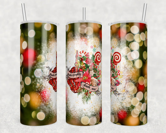 CUSTOMIZABLE KINDA NAUGHTY KINDA NICE HOT AND COLD TUMBLERS - Crazy Kat Design Co