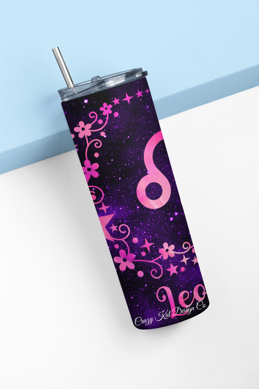 CUSTOMIZABLE LEO ZODIAC INSPIRED HOT AND COLD TUMBLER