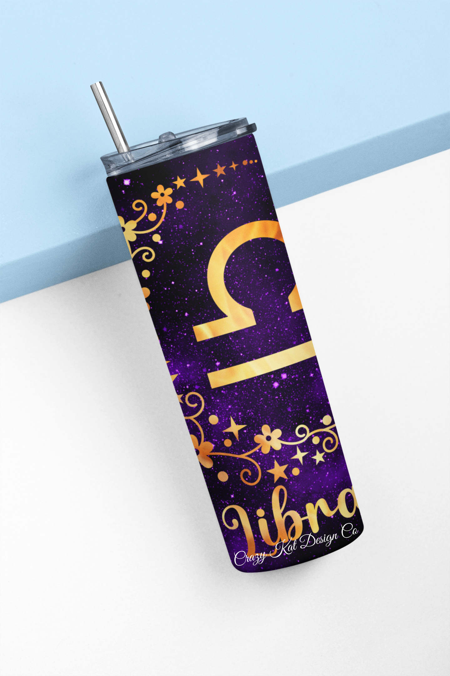 CUSTOMIZABLE LIBRA ZODIAC INSPIRED HOT AND COLD TUMBLER