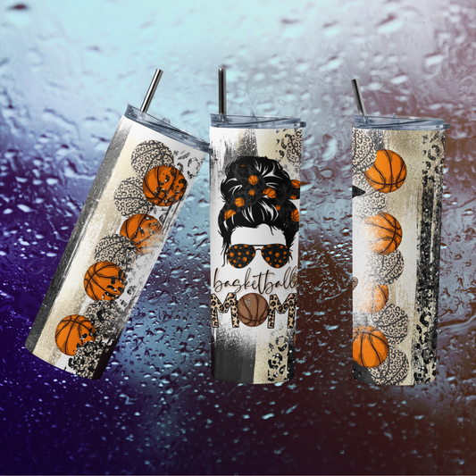 CUSTOMIZABLE BASKETBALL MOM HOT AND COLD TUMBLERS