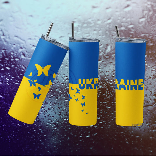CUSTOMIZABLE STAND FOR UKRAINE FLAG TUMBLER - Crazy Kat Design Co